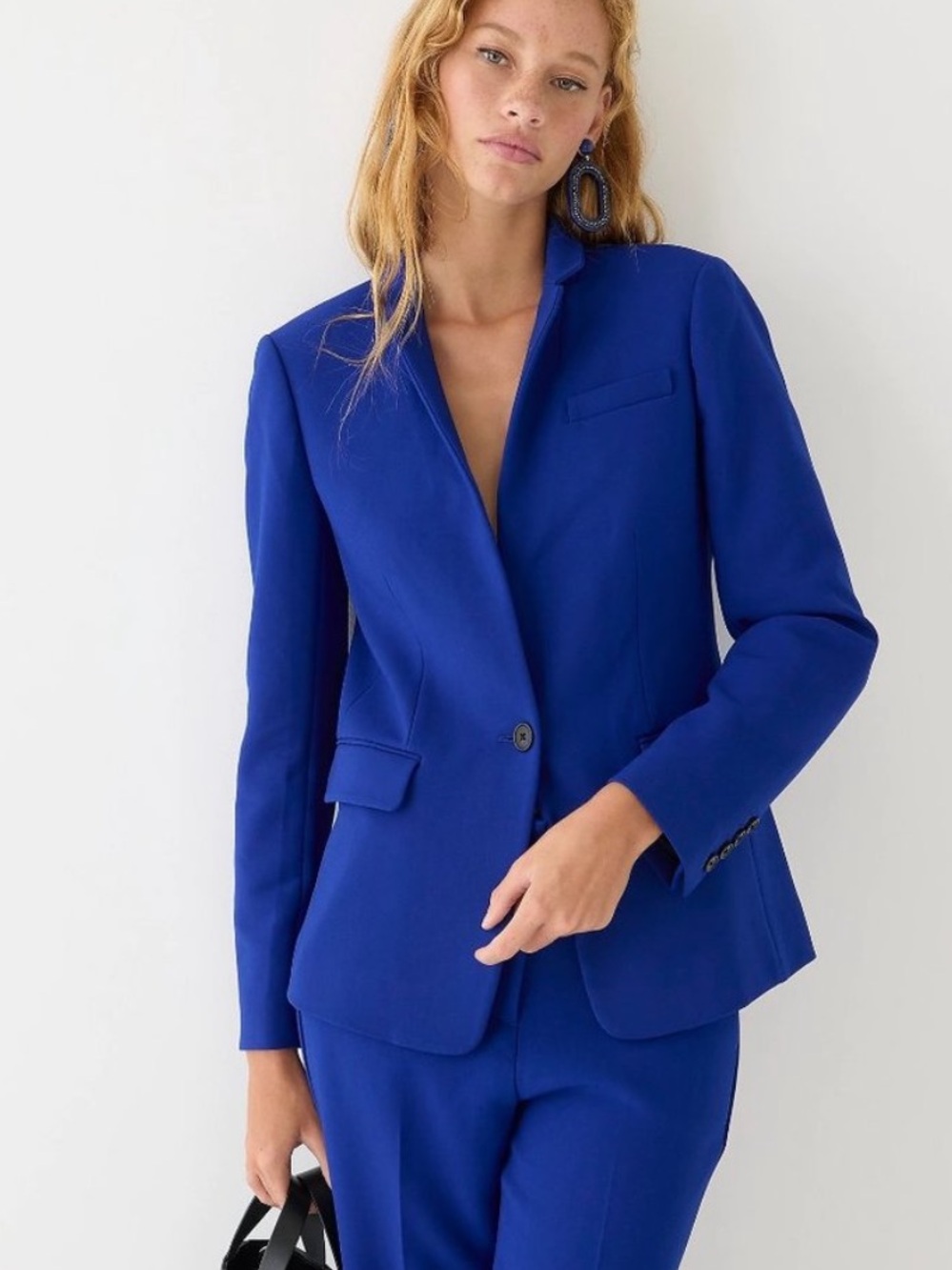 J. Crew Regent Blazer in Four-Season Stretch in Bright Indigo Blue Sz 6